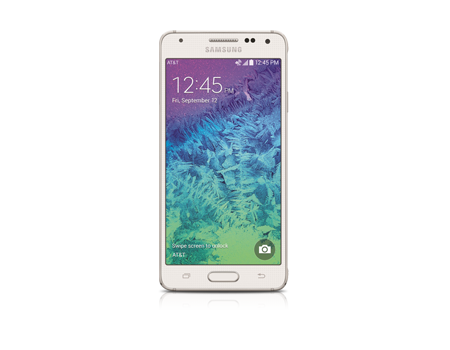 Samsung-Galaxy Alpha-Dazzling White